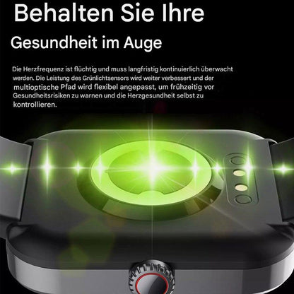Non-Invasive Blood Sugar Monitor Watch with Heart Rate & Blood Pressure Tracking for Diabetics