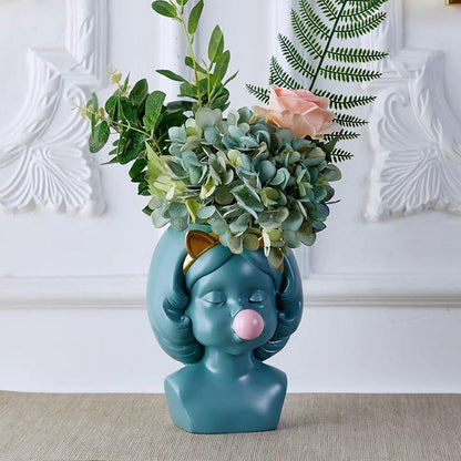 Bubbly Babe Popart Planter Vase