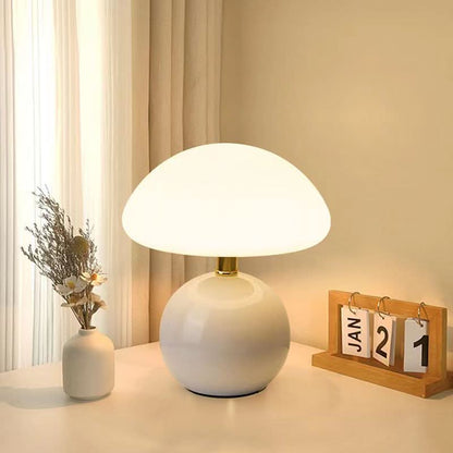 CAPLORA – Modern Mushroom Table Lamp for Gentle Ambient Glow